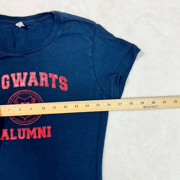 Hogwarts Alumni Alstyle Apparel & Activewear Women's L Dark Blue T-Shirt - Picture 7 of 9